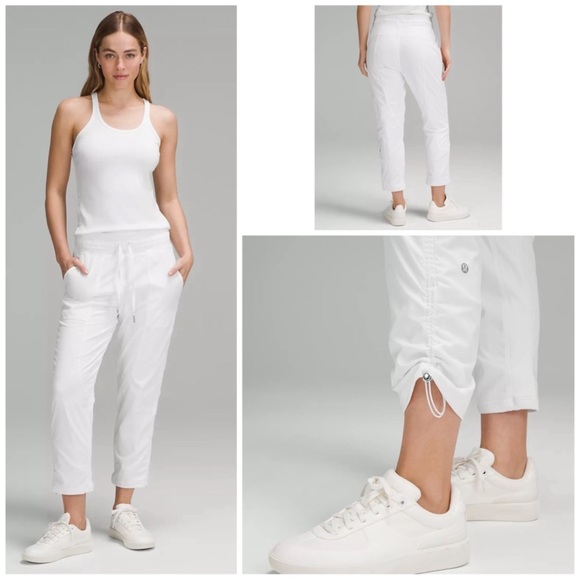 lululemon athletica Pants - Lululemon Dance Studio MR Crop Size: 10 in White